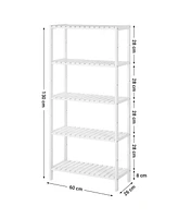 Slickblue 5-Tier Multifunctional Storage Shelf, Shelving Unit for Entryway, Bathroom, Living Room, Balcony & Kitchen