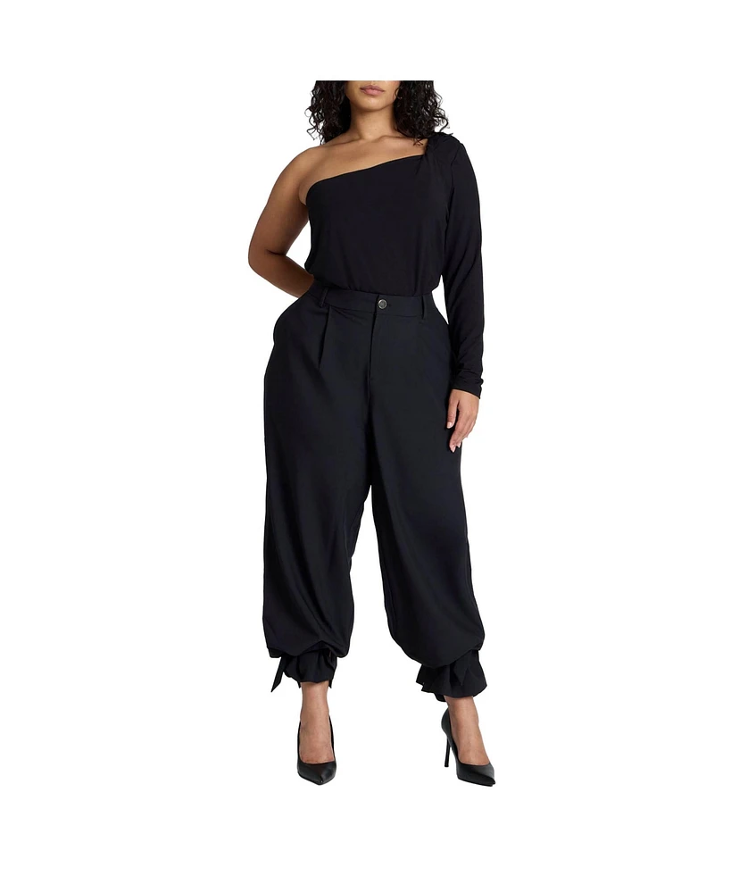 Eloquii Plus Ankle Tie Trouser