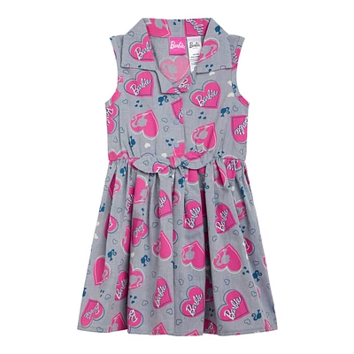 Barbie Toddler Girls Chambray Dress