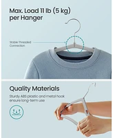 Slickblue 50-Pack Kids Hangers, Baby Non-Slip Velvet Hangers for Closet Organization