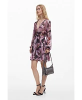 Desigual Women's Flowy orchid dress