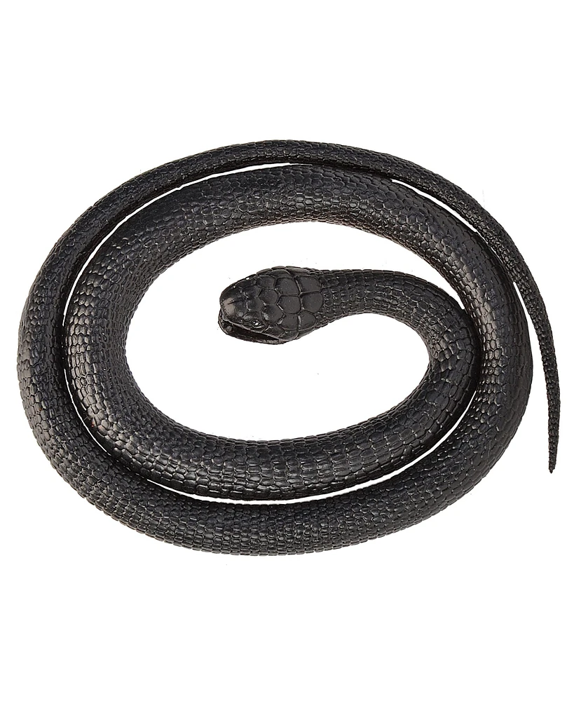 Wild Republic Rubber Snake Black Mamba Figurines, 46 Inches