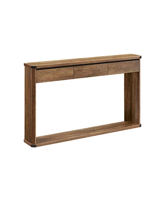 Slickblue 63-Inch Console Table Narrow Entryway Sofa for Living Room or Hallway