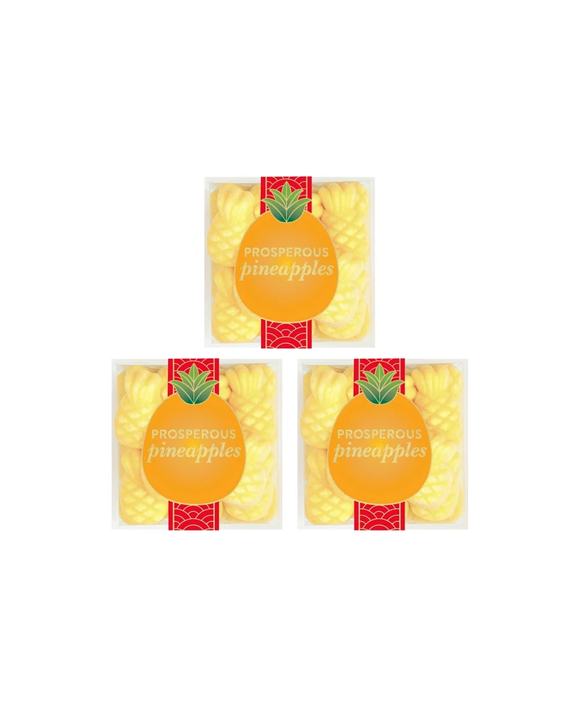 Sugarfina Lunar New Year Prosperous Pineapples Small Candy Cube 3 Piece