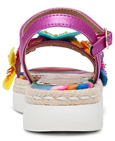 Betsey Johnson Little and Big Girls Emery Platform Butterfly Sandal