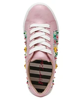 Betsey Johnson Little and Big Girls Romy Floral Sequin Sneaker