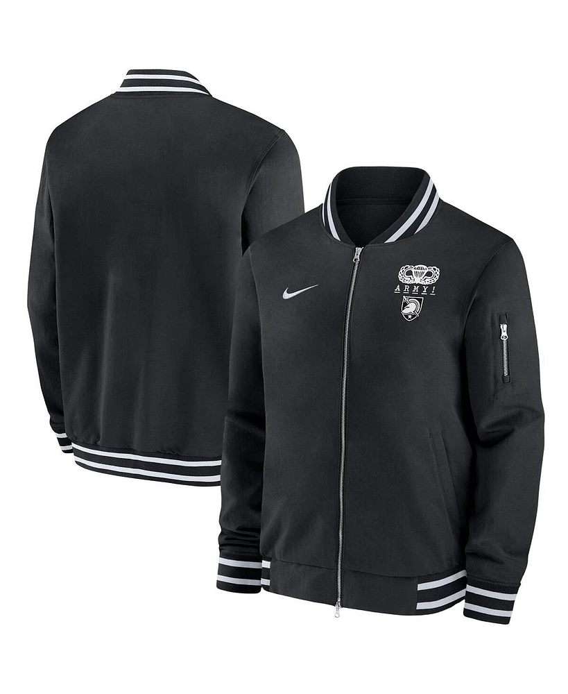 Nike Men's Black Army Knights 2024 Rivalry Collection Full-Zip Bomber Jacket