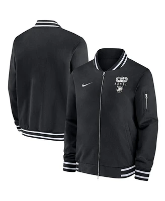 Nike Men's Black Army Knights 2024 Rivalry Collection Full-Zip Bomber Jacket