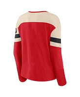 Fanatics Women's Red Chicago Blackhawks 2025 Nhl Winter Classic Frozen Long Sleeve Notch Neck T-Shirt