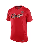 Fanatics Men's Red Chicago Blackhawks 2025 Nhl Winter Classic Authentic Pro Poly Tech T-Shirt