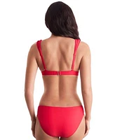 Mimi Flamingo Womens Solid Emory Bikini Top Bottoms