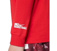 Nike Big Kids Sportswear Cotton Long-Sleeve Basketball T-Shirt