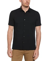 Perry Ellis Men's Dobby-Weave Shirt