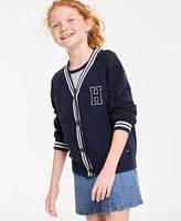 Tommy Hilfiger Big Girls Long Sleeve Varsity Cardigan Denim Wrap Cargo Skort