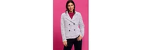 Olsen Women's Plaid Caban Sweater Jacket