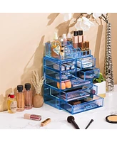 Sorbus Clear Cosmetic Makeup Organizer Case & Display - Spacious Design - Great for Dresser, Bathroom, Vanity & Countertop
