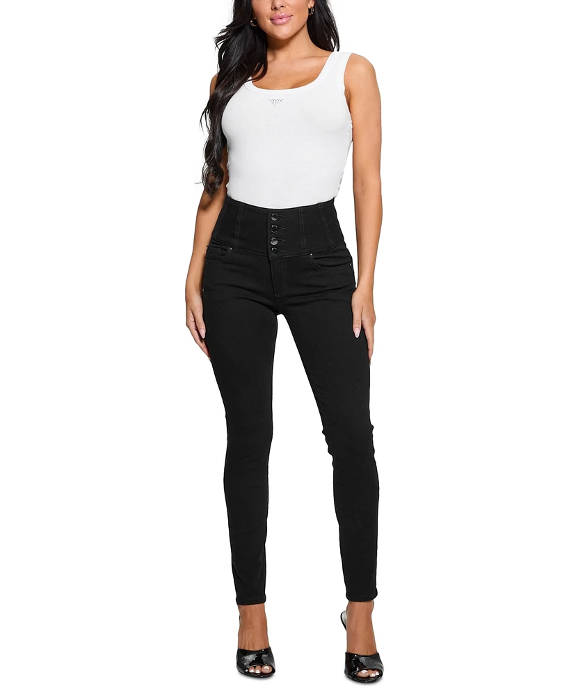 Guess Women's Corset-Waist High-Rise Skinny Jeans