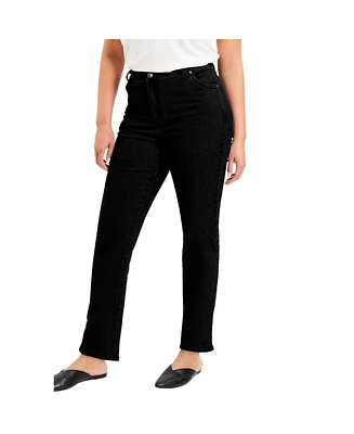 June + Vie Plus Fit Straight-Leg Jeans