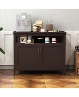 Gouun Modern Practical and Beautiful Wooden Kitchen Lockers with Large Storage Space