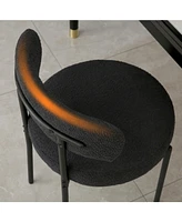 Dyhome Upholstered Metal Side Chair