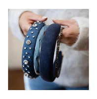 Thin All that Glitters Headband - Black
