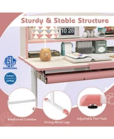 Gouun Height Adjustable Kids Study Desk with Tilt Desktop