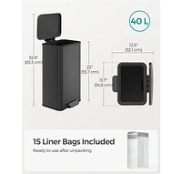 Slickblue Large Gallon Garbage Can for Efficient Waste Management and Home Cleanliness