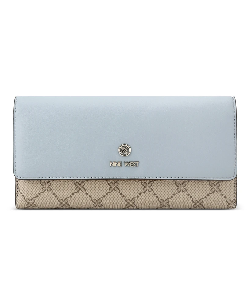 Nine West Lockup 9s Zip Around Wallet