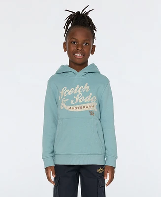 Scotch & Soda Big Boys Graphic Fleece Hoodie