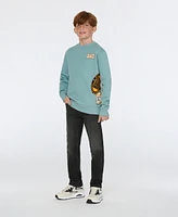 Scotch & Soda Big Boys Graphic Fleece Crew Shirt