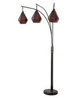 Nova of California Artifact 86" 3 Light Switch Arc Floor Lamp