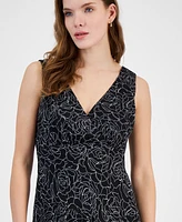 Connected Women's Floral-Print Midi Dress