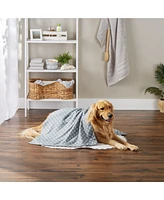 Bone Dry Microfiber Trellis Printed Large Single Pet Towel