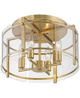 Possini Euro Design Possini Euro Raye 13 3/4"W Soft Gold 4-Light Ceiling Light