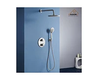 Casainc 2 Functions Walk-in Thermostatic Shower System with Rough-in Valve