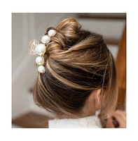Dots Clip - Pearl White