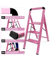 3 - Step Aluminum Folding Step Stool For Home and Garden
