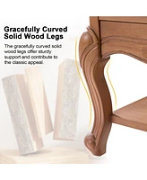 Hulala Home Penny Traditional Nightstand with Solid Wood Legs