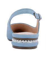 Jones New York Women's Quilsa Pointed Toe Slingback Flats