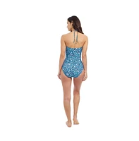 Profile by Gottex Women's Juliette Bandeau One Piece Soft Cups Tummy Control Adjustable Removeable Straps Convertible