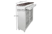 Kings Brand Furniture Newberry Free Standing Bathroom Storage Cabinet, White