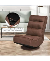 Gouun 5-Position Folding Floor Gaming Chair