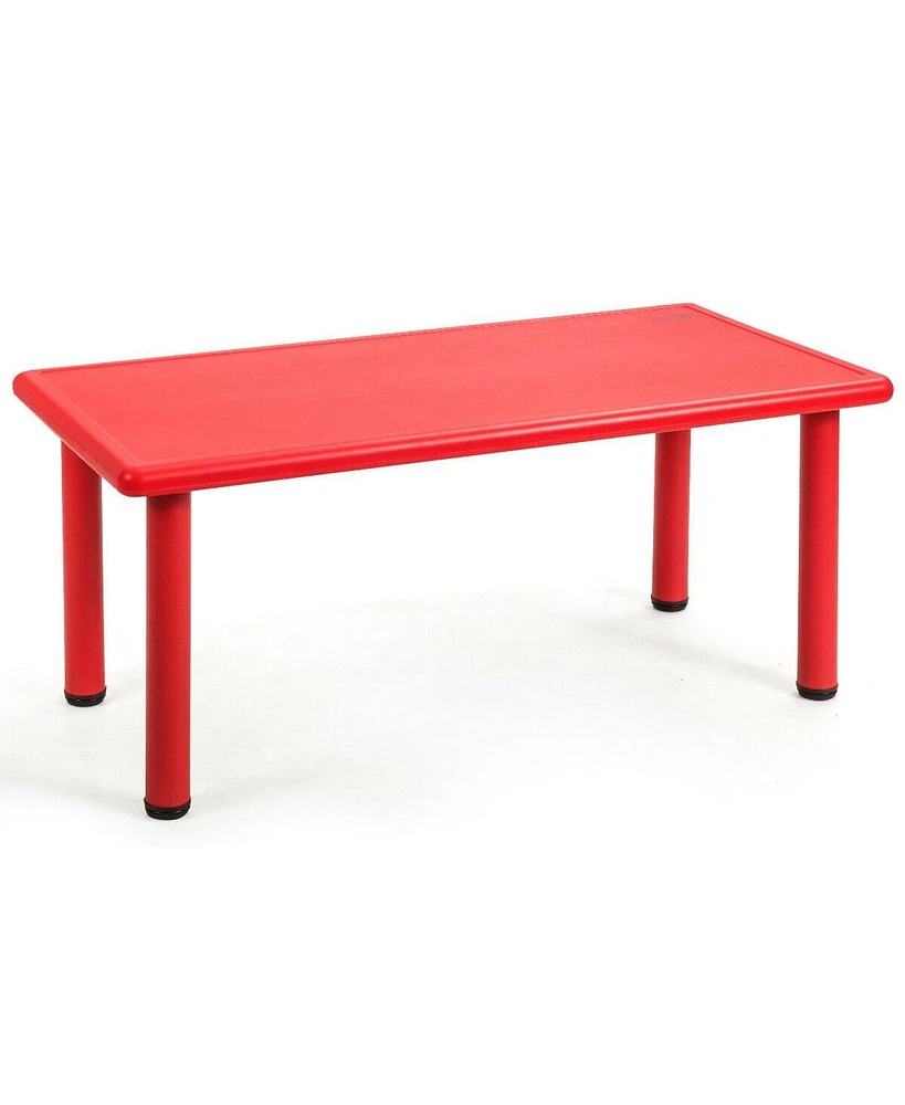 Gouun Kids Plastic Rectangular Learn and Play Table