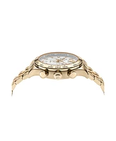 Versace Men's Hellenyium Ip Yellow Gold Stainless Steel Bracelet Watch, 44mm