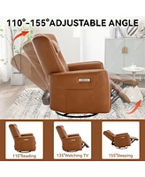 Mondawe Swivel And Rocker Power Recliner Chair