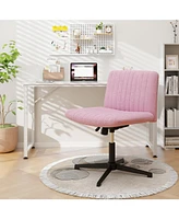 Gouun Criss Cross Legged Chair No Wheels 120° Rocking Adjustable Height