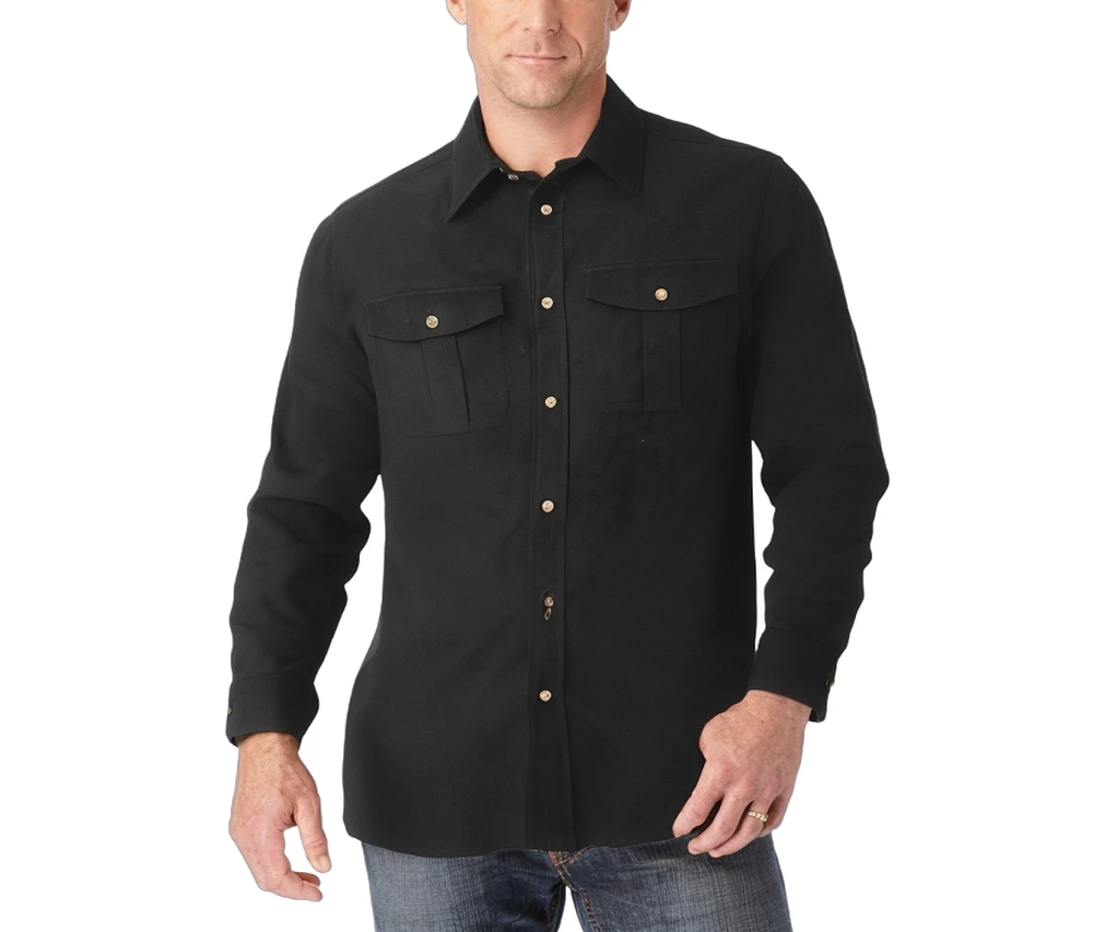 KingSize Big & Tall Signature Solid Flannel Shirt