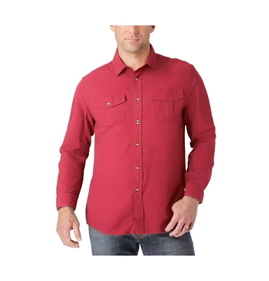 KingSize Big & Tall Signature Solid Flannel Shirt