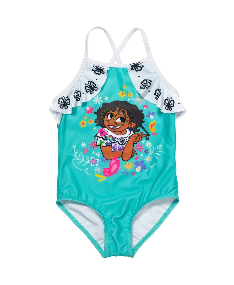 Encanto Little Girls Disney Mirabel One Piece Bathing Suit