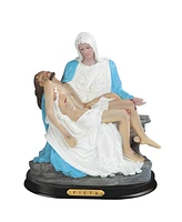 Fc Design "2-pc Gift Set" 10"H Blue La Pieta by Michelangelo Statue Holy Figurine Statue Ornament Home Room Office Decor and Perfect Gift Ideas for Ho